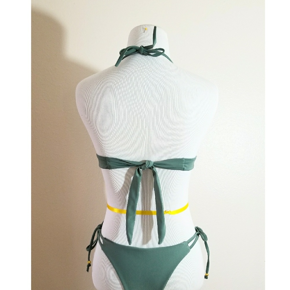 💮Green Bikini Top - Picture 4 of 7